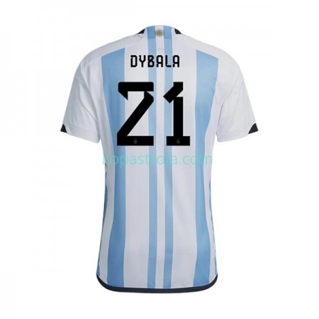 Billiga Fotbollströjor Argentina Dybala 21 Hemma tröja WM 2022 Kortärmad
